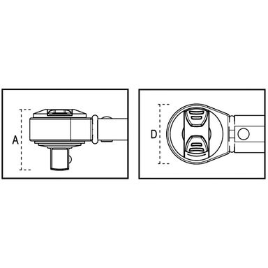 Klucz dynamometryczny elektromechaniczny 40-200 Nm, ze stałą grzechotką 1/2", 665/20 Beta