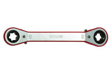 Klucz oczkowy zapadkowy E22xE24 Teng Tools