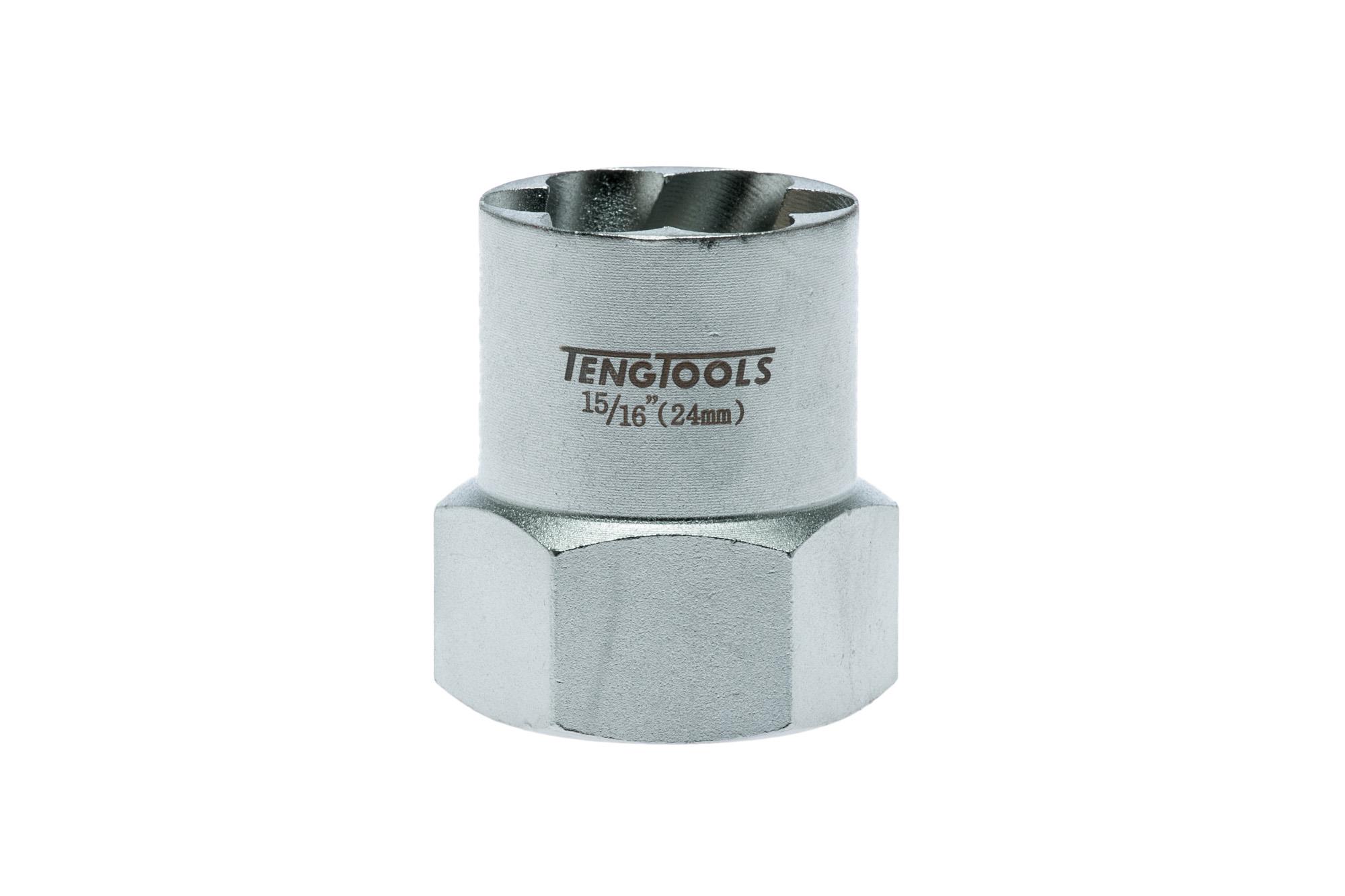 Sześciokątne nasadki odkręcające z chwytem kwadratowym 1/2" 24 mm Teng Tools