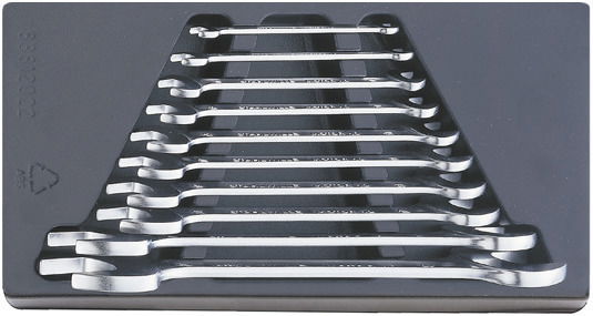 Zestaw kluczy płaskich dwustronnych, 10-części, 6-32 mm STAHLWILLE