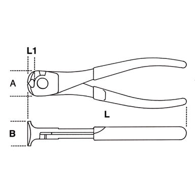 Szczypce tnące czołowe izolowane do 1000V 160 mm, 1088MQ/160 Beta