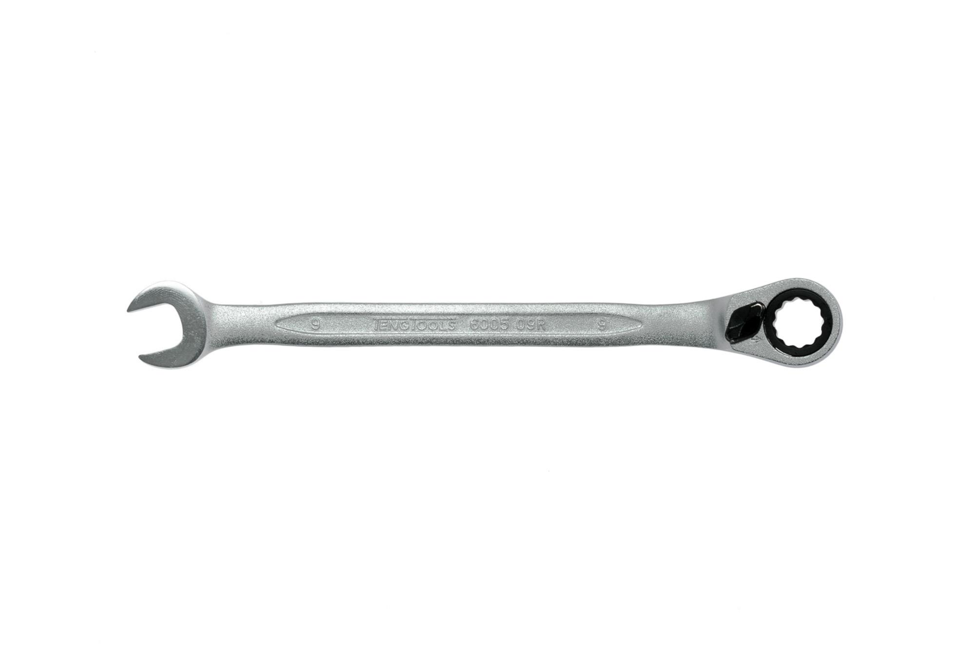 Klucz płasko-oczkowy z zapadką 9 mm Teng Tools