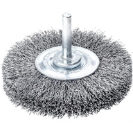 Szczotka tarcz.trzpien. stal nierdz.drut falisty 30x0,2mm Lessmann