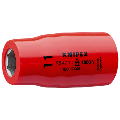 Nasadka sześciokątna do śrub z łbem sześciokątnym 98 47 11 Z gniazdem czworokątnym 1/2” KNIPEX