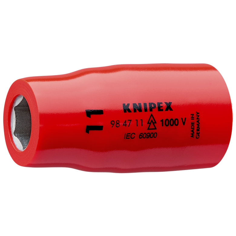Nasadka sześciokątna do śrub z łbem sześciokątnym 98 47 11 Z gniazdem czworokątnym 1/2” KNIPEX