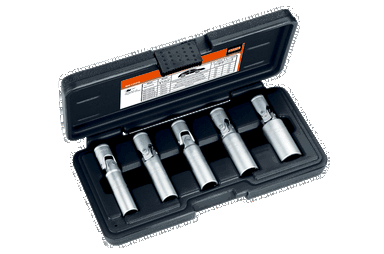 Zestaw nasadek do świec żarowych 1/4", 12-kątne, rozmiary 8, 9, 10, 12, 14 mm BAHCO