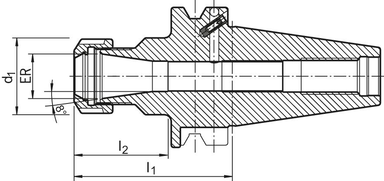 Oprawka do tulejek zaciskowych JISB6339ADB BT50-ER16 HAIMER