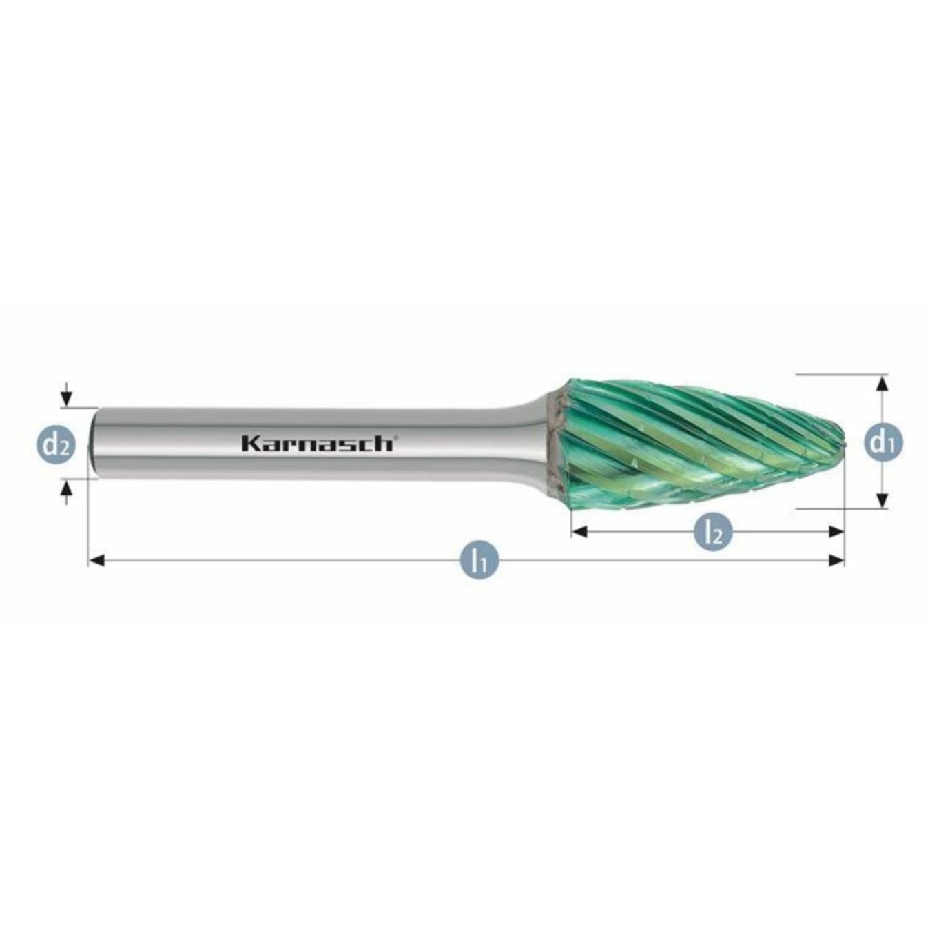 Pilnik obrotowy Green-Tec RBF HP-3 8x20x6x65 Integra Tools