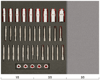 Wkład narzędziowy - 39 elementów BAHCO