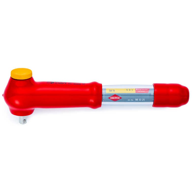 Klucz dynamometryczny 98 33 25 Z zabierakiem czworokątnym, dwukierunkowy KNIPEX