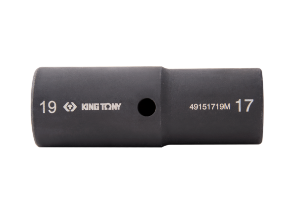 NASADKA UDAROWA DWUSTRONNA 1/2" 21mm / 23mm x 77mm, 6-kąt King Tony