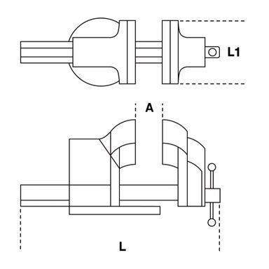 Imadło maszynowe wiertarskie 80 mm, 1599T/80 Beta