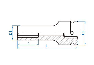 NASADKA DŁUGA UDAROWA GWIAZDKOWA 3/4" E22 x 110mm King Tony