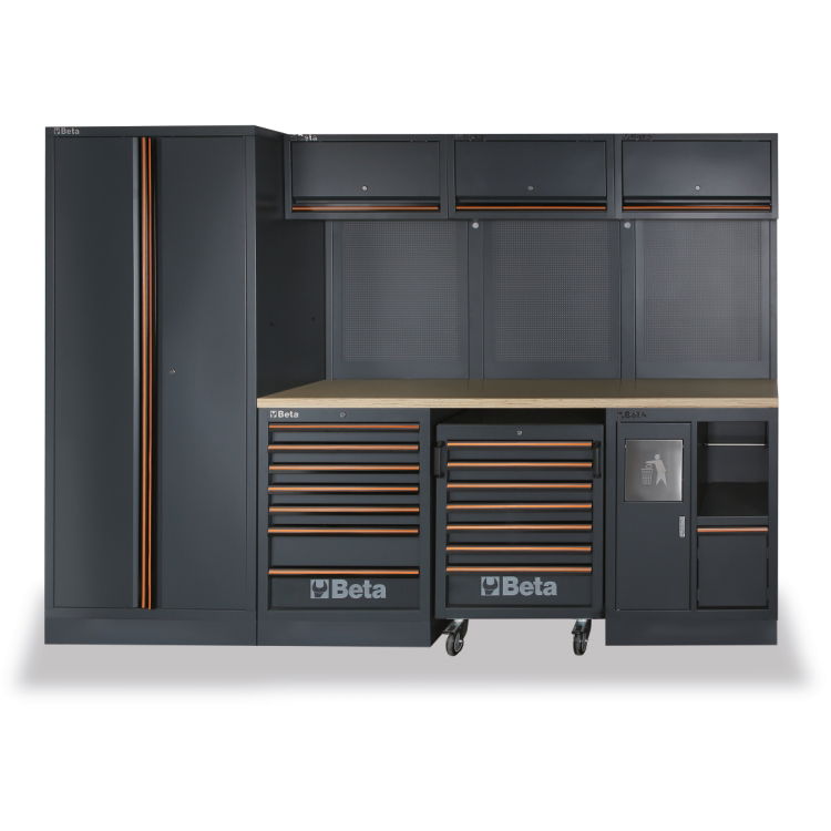 Zestaw mebli warsztatowych systemu C45PRO, 4500/C45PRO/W Beta
