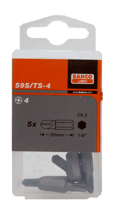 Bit 1/4" do śrub Torq-Set  R.1x25 mm, 5 szt. BAHCO