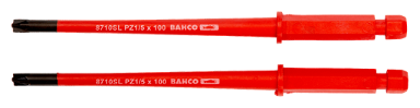 Grot wymienny izolowany SLIM kombinowany do śrub 5.0/PZ1 x 100 mm do wkrętaka 808060, 2 szt. BAHCO