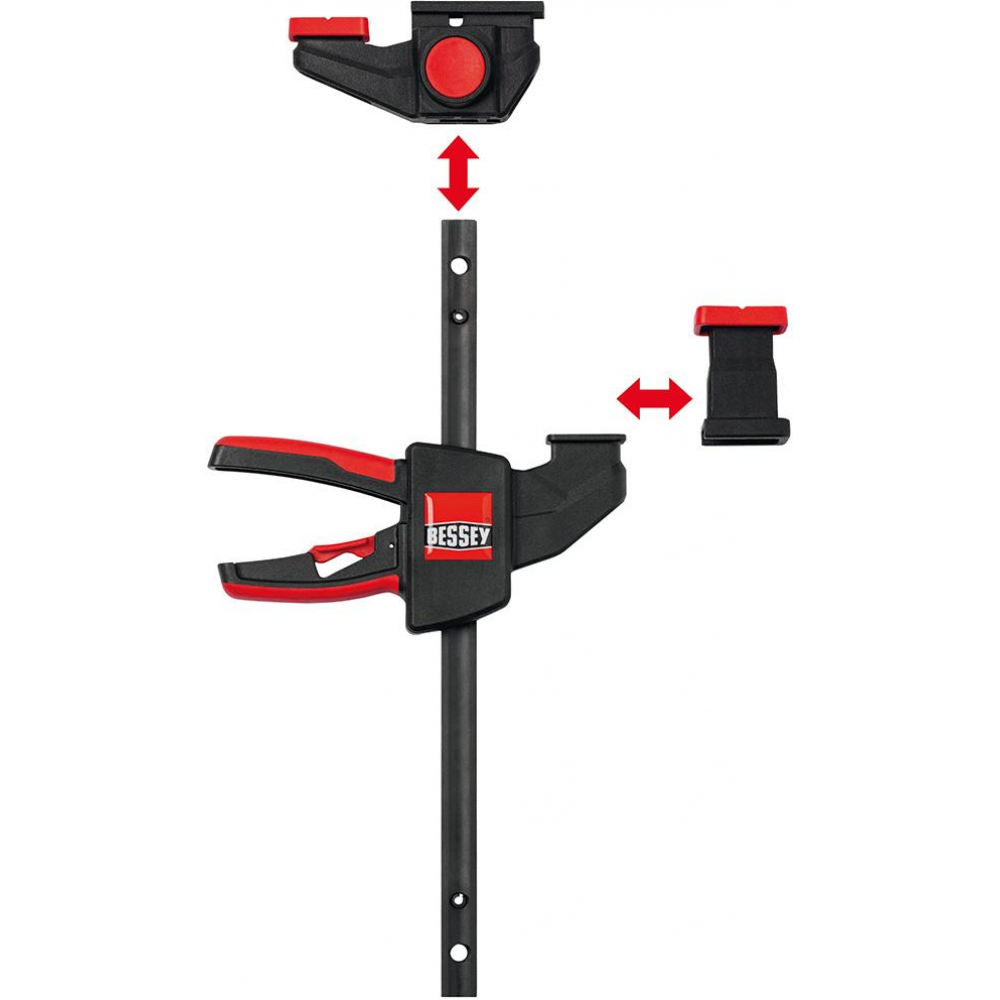 Ścisk stołowy do obsługi jedną ręką 150x60mm/120-310mm 2szt. BESSEY