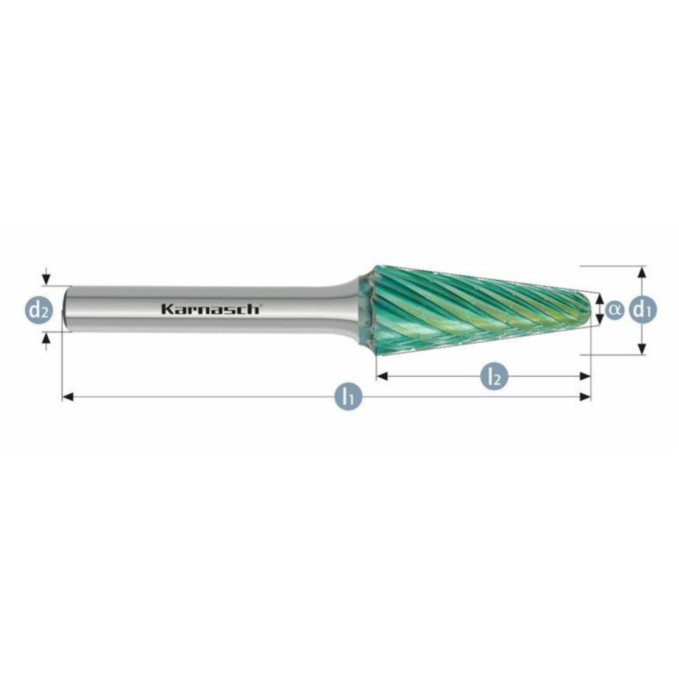 Pilnik obrotowy Green-Tec KEL HP-3 10x20x6x65 Integra Tools