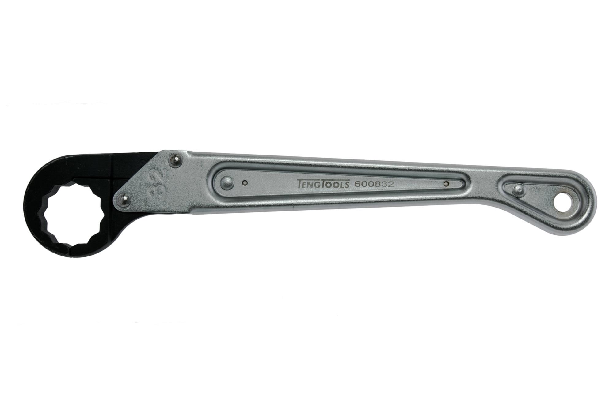 Klucz oczkowy zapadkowy otwierany 32 mm Teng Tools