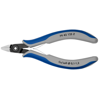 Precyzyjne szczypce tnące boczne dla elektroników 79 42 125 Z KNIPEX