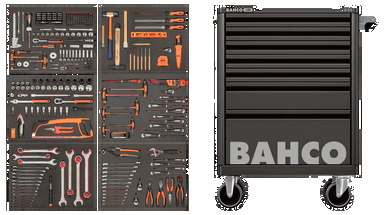 Wózek narzędziowy z zestawem narzędzi 346 szt. BAHCO
