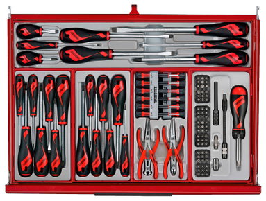 Wózek narzędziowy TKS26R1033T PRO35TM wraz z zestawem narzędzi Teng Tools