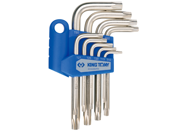 ZESTAW IMBUSÓW 9 szt. 1147 - TORX Z OTWOREM T10 - T50 King Tony