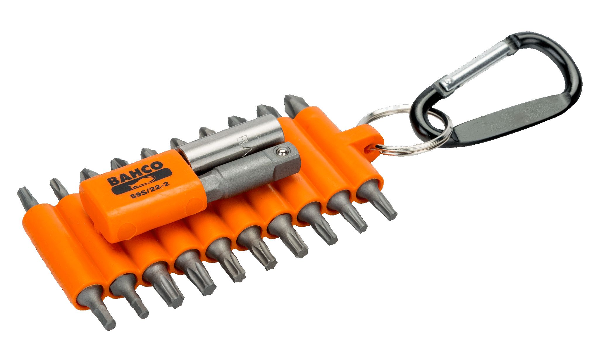 Zestaw 22 bitów z uchwytem magnetycznym i adaptorem do nasadek 1/4” - imbusowe, Phillips, Pozidriv, TORX BAHCO