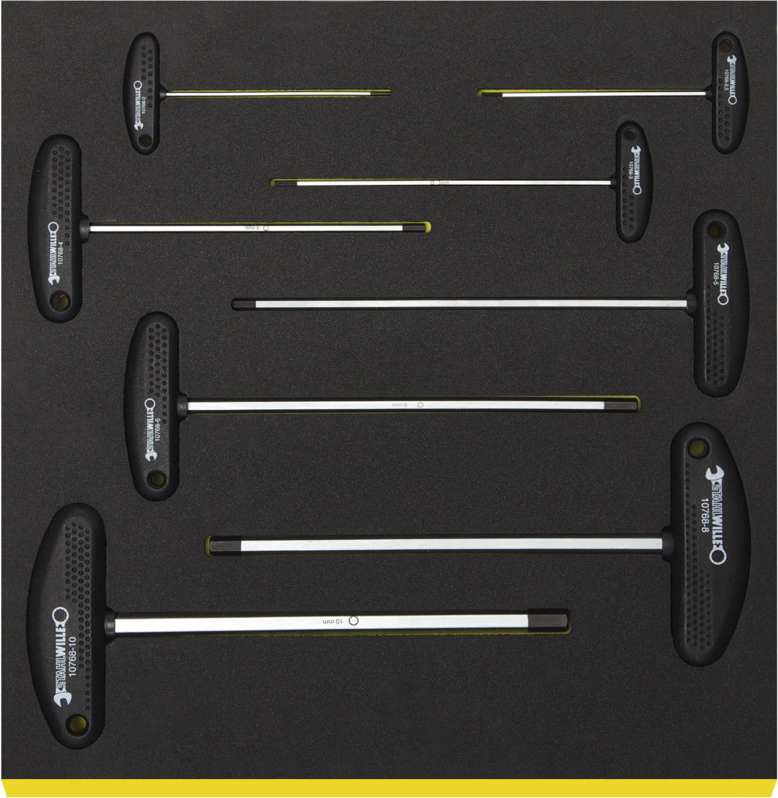 Zestaw TCS 2/3 wkrętaków trzpien. typu T 2-10mm, 8-elementowy STAHLWILLE