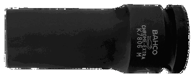 Nasadka udarowa 1/2" 6-kątna 10 mm wydłużona BAHCO
