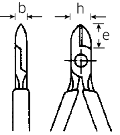 Szczypce tnące boczne wzm. L=200mm;poler./powl. STAHLWILLE