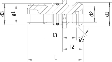 Sworzen dociag.ISO7388IIBSK50-M24,z uszczelnieniemHAIMER