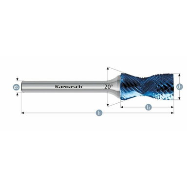 Pilnik obrotowy Blue-Tec 12x25x6x70 Combi Integra Tools