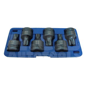 ZESTAW NASADEK UDAROWYCH TORX, SPLINE, 6 cz. H.C.B