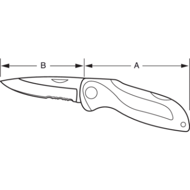 Nóż sportowy składany 70 mm BAHCO