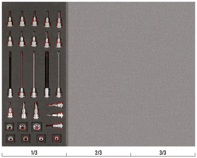 Nasadki 3/8" 28 elementów BAHCO