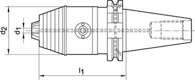 Uchwyt wiertarski precyzyjny CNC DIN69871 ADB R/L 2,5-16 SK50 WTE