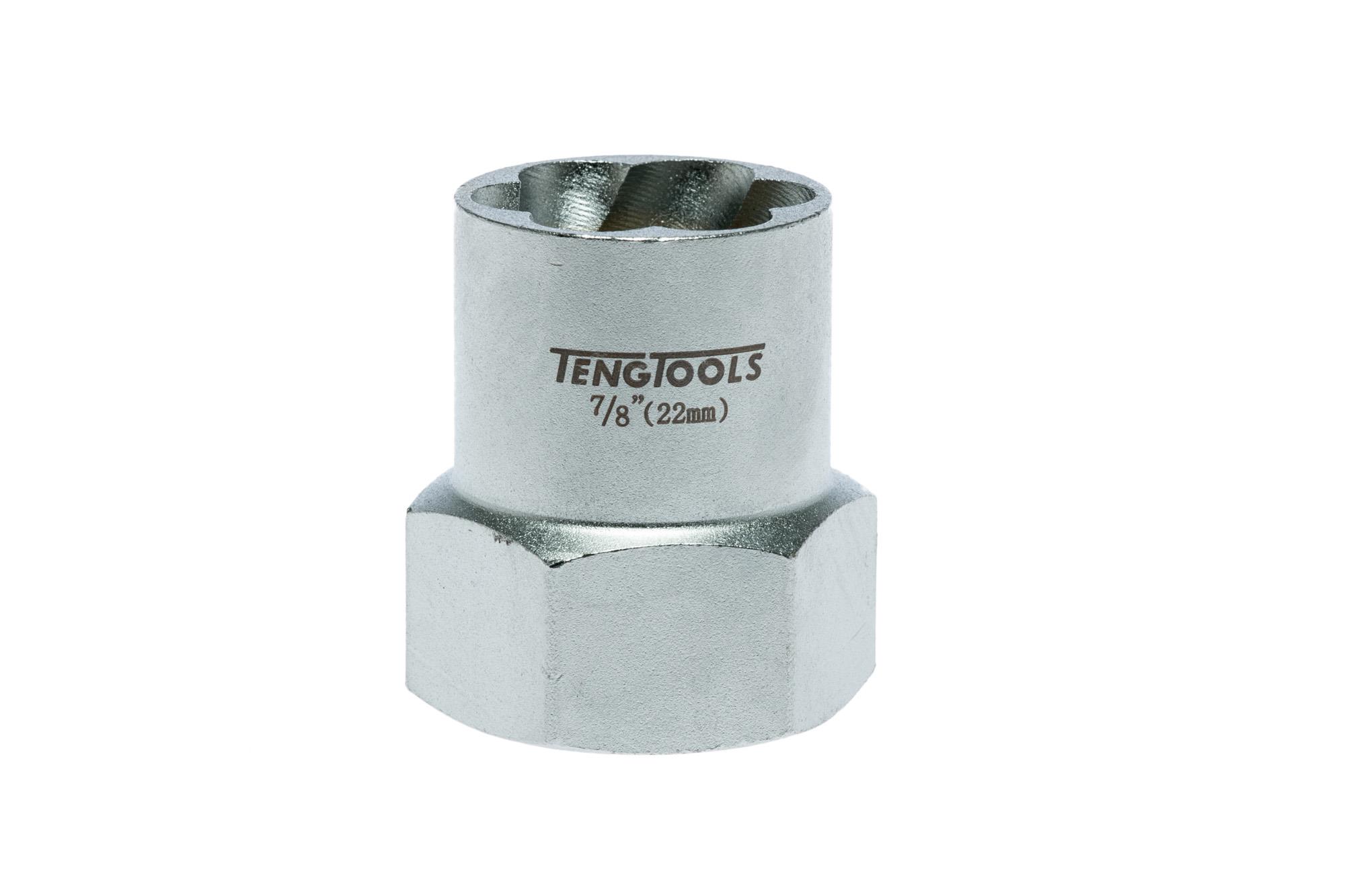 Sześciokątne nasadki odkręcające z chwytem kwadratowym 1/2" 22 mm Teng Tools