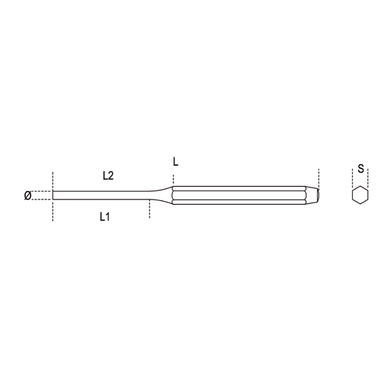 Wybijak cylindryczny 2 mm, 31 Beta