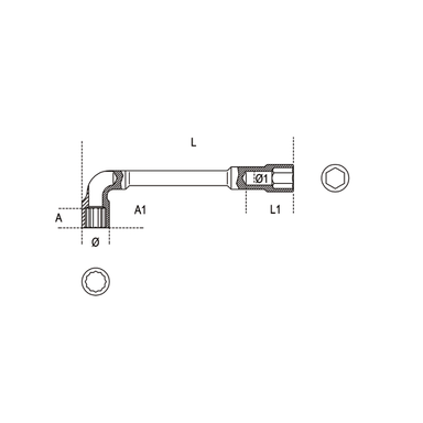 Klucz fajkowy 6/12-kątny 12x12 mm, 937 Beta