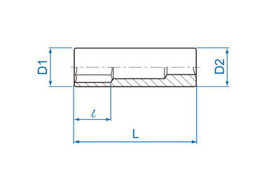 NASADKA DŁUGA 1/4" CALOWA 1/2" x 50mm 6-kąt. Cr-V King Tony