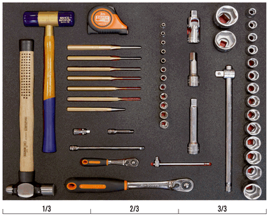 Zestaw nasadek i młotków w wytłoczce BAHCO