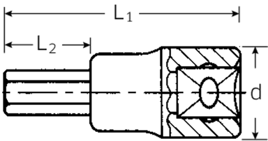 Nasadka INHEX 3/8" 5mm STAHLWILLE