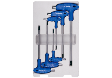 ZESTAW IMBUSÓW Z UCHWYTEM "L" 6szt. 1160 - HEX / HEX Z KULKĄ 3 - 8mm, KARTON King Tony