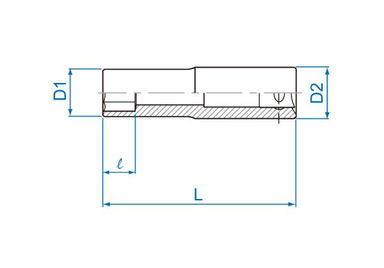 NASADKA DŁUGA GWIAZDKOWA 3/8" E-TORX E6 x 63mm, Cr-V King Tony