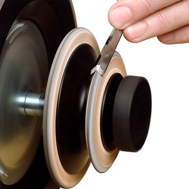 Profilowana ściernica skórzana do wygładzania wewnętrznej powierzchni ostrzy wklęsłych LA-120 TORMEK