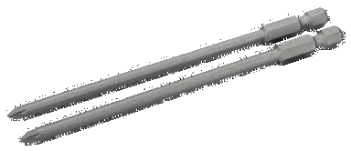 Bit 1/4" PZ3x125 mm, 2 szt. BAHCO