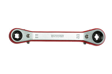 Klucz oczkowy zapadkowy E11xE12 Teng Tools
