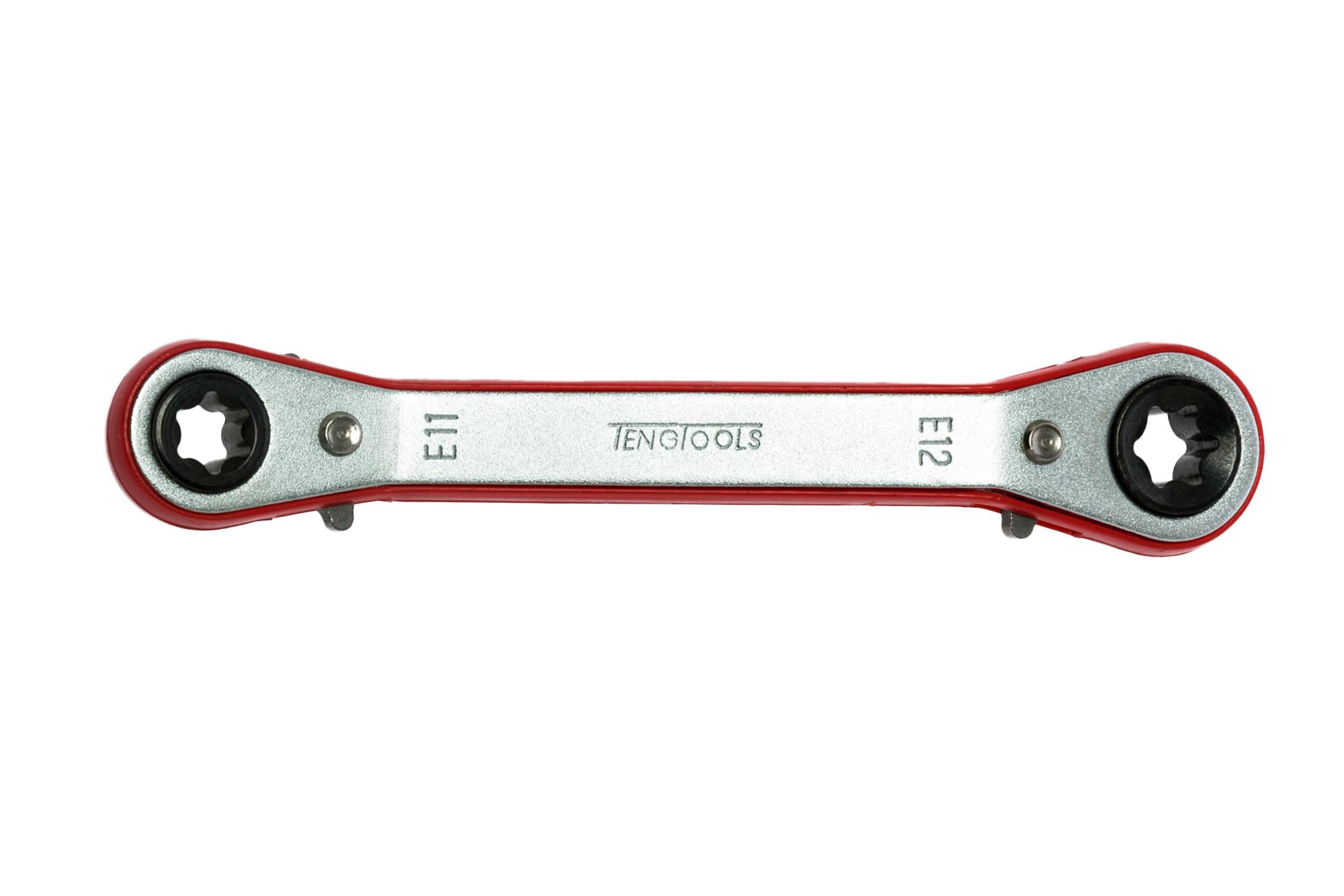 Klucz oczkowy zapadkowy E11xE12 Teng Tools
