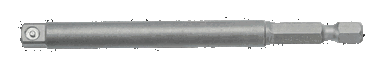 Adapter z 6-kąta 1/4" do kwadratu 1/4" - 100 mm BAHCO